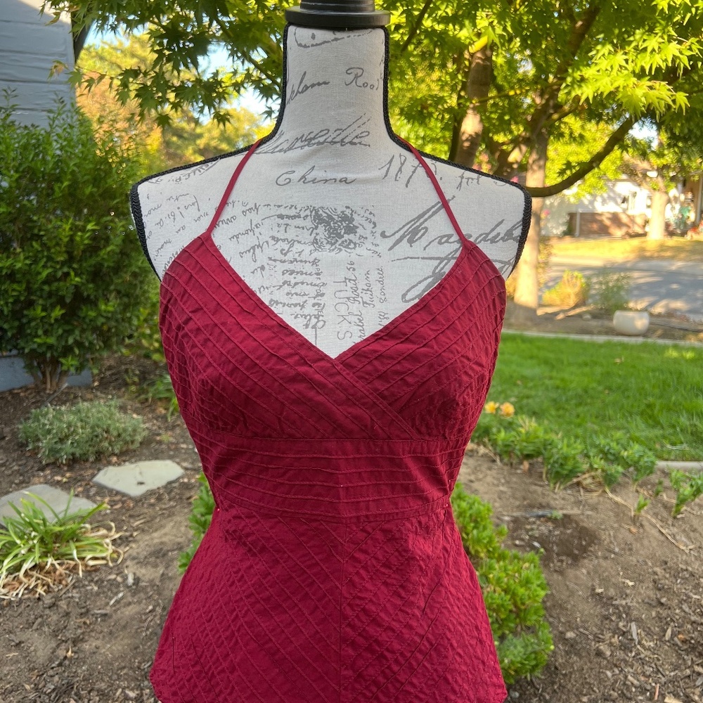 GAP Halter Top, Womens' XS, Wine
